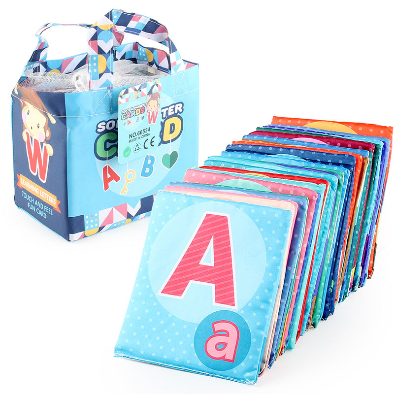 26pc baby soft card cloth book storage bag suit letters animal tear-proof cloth book early education toys - image 5