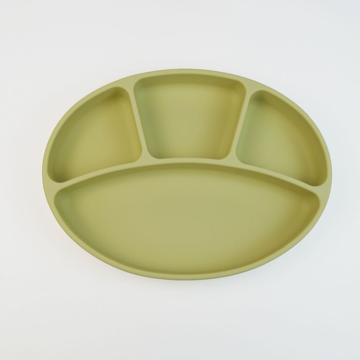 Korean Ins Kidsren's Silicone Compartment Suction Cup Dinner Plate Baby Tableware Can Be Boiled and Sterilized All-In-One Food Bowl - image 2