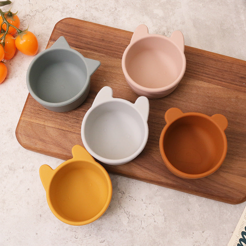 Cross-Border New Children's Tableware Silicone Bowl Baby Baby Food Bowl Snack Bowl Mother and Baby Supplies Factory Wholesale - image 1