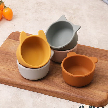 Cross-Border New Children's Tableware Silicone Bowl Baby Baby Food Bowl Snack Bowl Mother and Baby Supplies Factory Wholesale - image 2