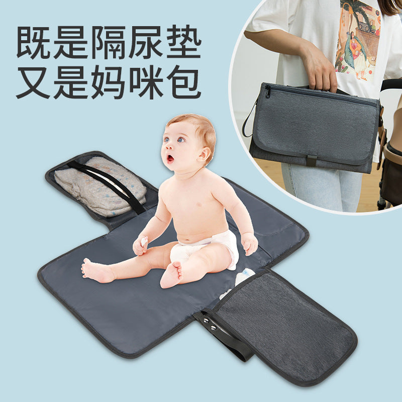 Factory Direct Supply Multi-functional Mummy Bag Baby Diaper Pad Portable Tissue Diaper Pad Storage Diaper Bag - image 1
