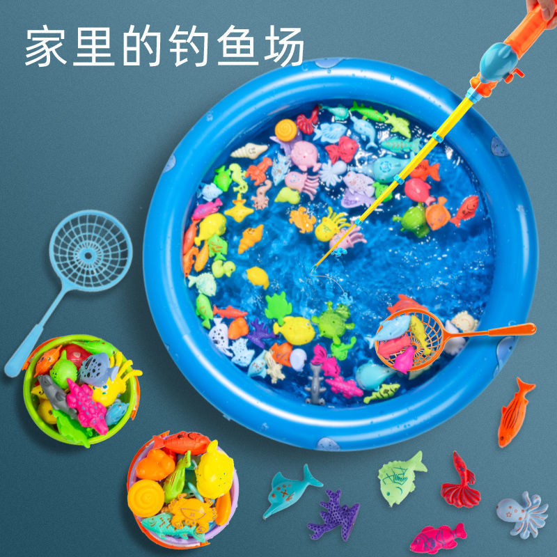 Children's Educational Fishing Toy Square Set Diving Baby Boy and Girl Magnetic Playhouse Water Pool - image 4