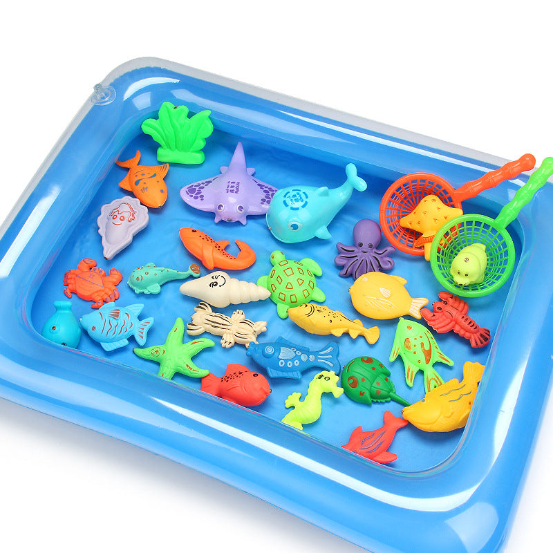 Children's Educational Fishing Toy Square Set Diving Baby Boy and Girl Magnetic Playhouse Water Pool - image 5