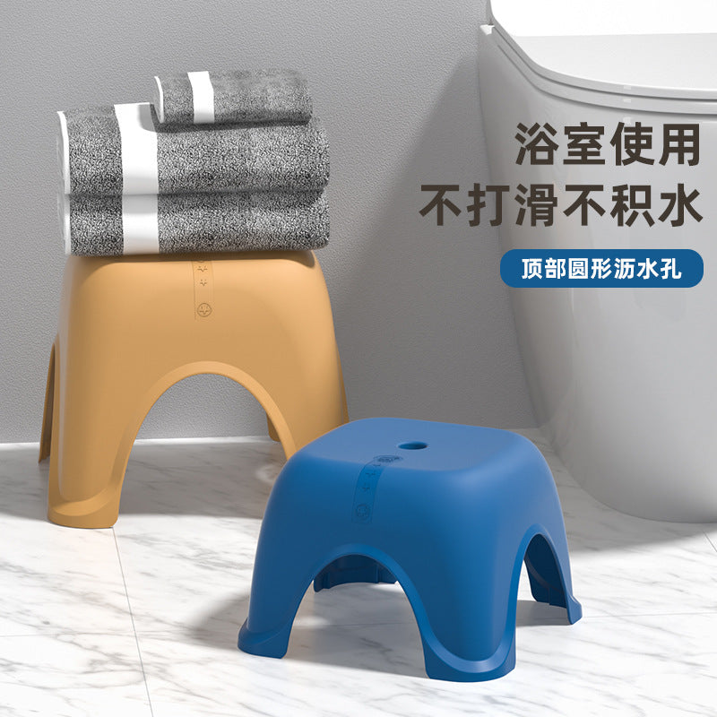 Plastic Bench Children's Stool Household Foot Stool Non-Slip Thickened Rubber Stool Adult Foot Stool Baby's Low Stool Bathroom Small Stool - image 2