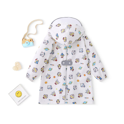 High-Quality Children's Raincoat with School Bag, Male and Female Baby and Toddler One-Piece Long Waterproof, Windproof and Snowproof Poncho - image 4