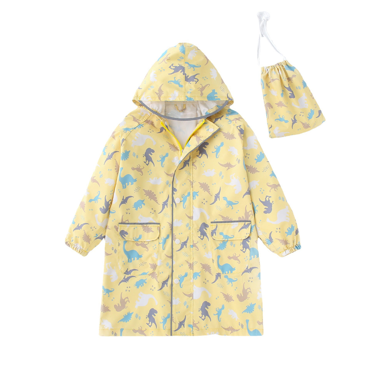 High-Quality Children's Raincoat with School Bag, Male and Female Baby and Toddler One-Piece Long Waterproof, Windproof and Snowproof Poncho - image 5