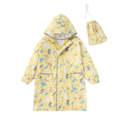 High-Quality Children's Raincoat with School Bag, Male and Female Baby and Toddler One-Piece Long Waterproof, Windproof and Snowproof Poncho - image 5