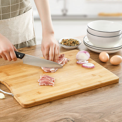 Bamboo Cutting Board for Home Use, Meat Cutting Board, Solid Wood Chopping Board, Fruit Cutting Board, Wholesale, Custom-Made for Baby Food and Dough Rolling - image 3
