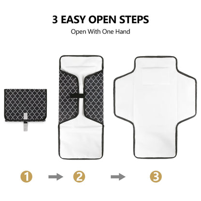Baby portable diaper changing mat lightweight foldable diaper changing mat towel newborn diaper changing table - image 4