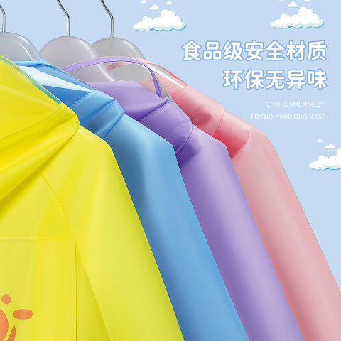 Children's raincoat baby kindergarten primary school student cartoon poncho with schoolbag seat Boys Girls raincoat rain gear wholesale - image 4