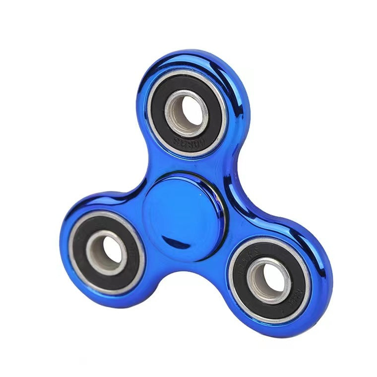 Colorful Black fingertip gyro three-leaf spiral fingertip gyro student decompression adult vent camouflage gyro toy - image 5