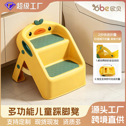 Baby Washbasin Step Stool, Bathroom Footstool, Children's Step Stool - image 1