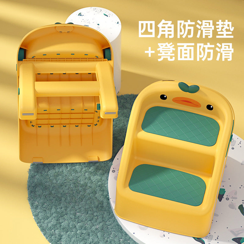 Baby Washbasin Step Stool, Bathroom Footstool, Children's Step Stool - image 2
