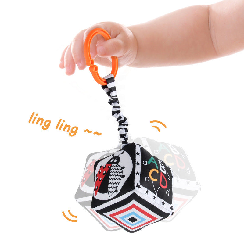 Amazon New newborn black and white bed cloth book with BB call tear baby cloth book crib toy - image 5