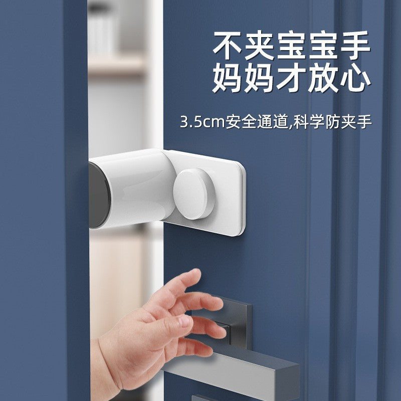 Child Safety Door Stopper to Prevent Fingers from Getting Caught, Door Clip for Babies, Anti-Pinch Door Guard for Kids' Room Doors, No Drilling Required - image 1
