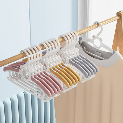 Retractable Children's Clothes Hanger Multifunctional Baby Clothes Hanging Newborn Clothes Support Baby Clothes Rack Children's Clothes Rack Plastic - image 1
