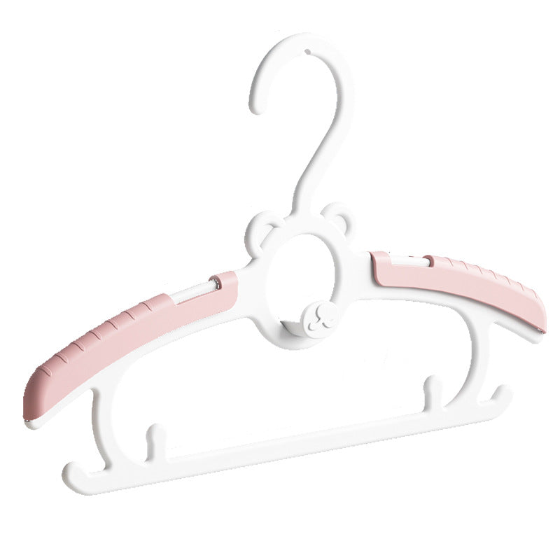 Retractable Children's Clothes Hanger Multifunctional Baby Clothes Hanging Newborn Clothes Support Baby Clothes Rack Children's Clothes Rack Plastic - image 5