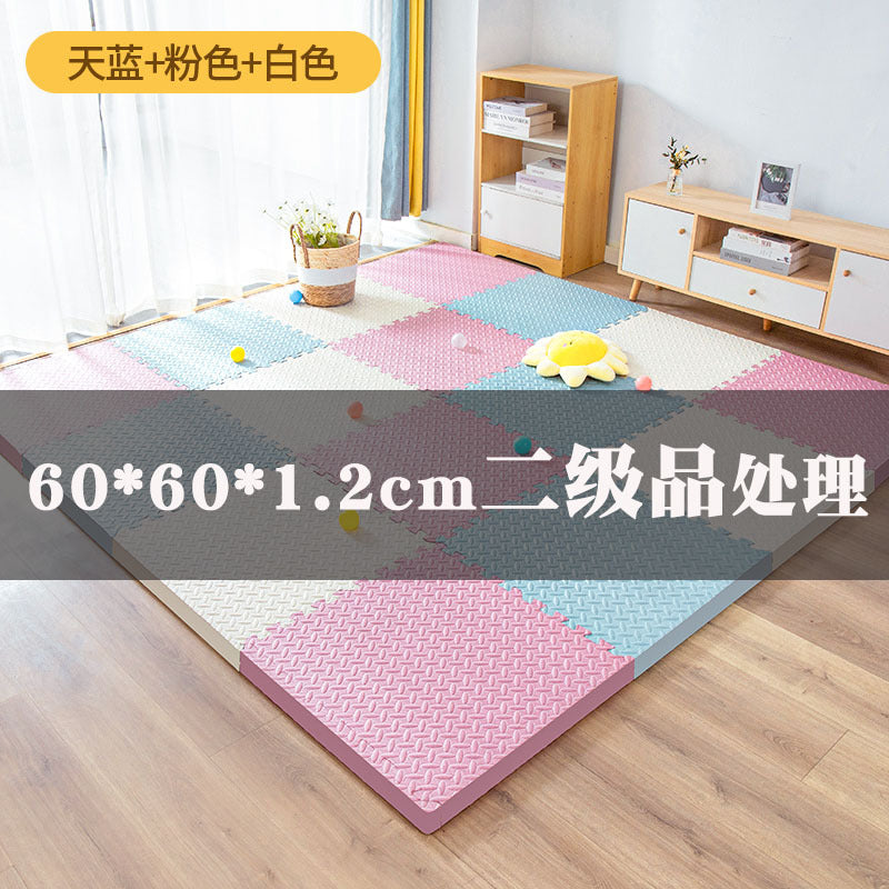 Factory wholesale 1.2 thick secondary product puzzle stitching foam floor mat baby crawling mat living room tatami mat - image 1