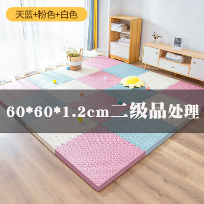 Factory wholesale 1.2 thick secondary product puzzle stitching foam floor mat baby crawling mat living room tatami mat - image 1