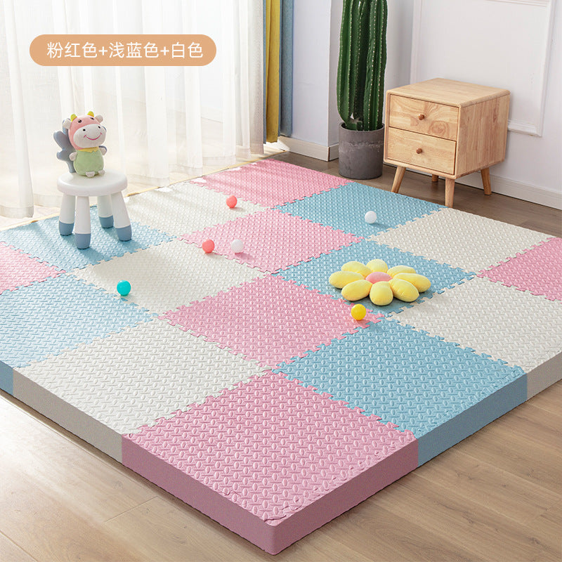 Factory wholesale 1.2 thick secondary product puzzle stitching foam floor mat baby crawling mat living room tatami mat - image 2