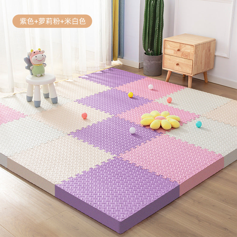 Factory wholesale 1.2 thick secondary product puzzle stitching foam floor mat baby crawling mat living room tatami mat - image 3