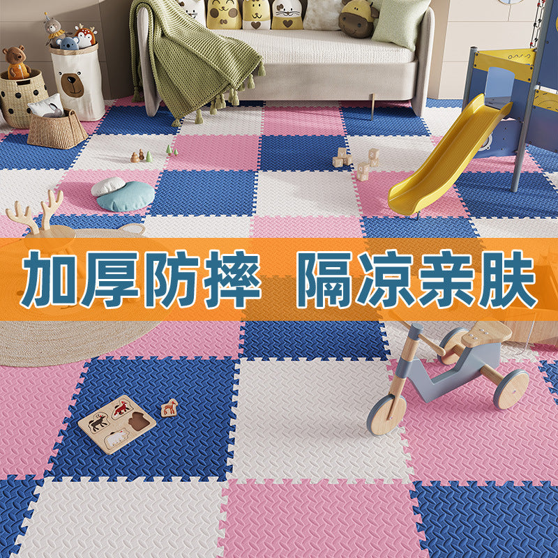 Factory wholesale baby crawling mat children bedroom tatami floor mat living room floor mat stitching foam floor mat - image 1