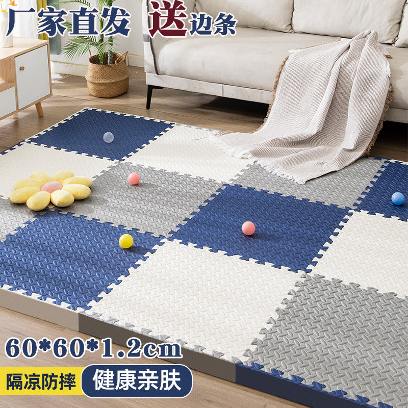 Factory wholesale baby crawling mat children bedroom tatami floor mat living room floor mat stitching foam floor mat - image 2