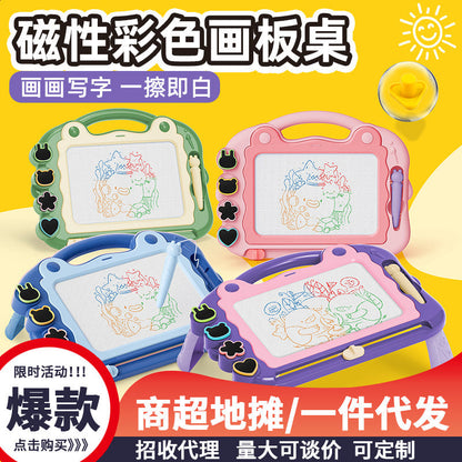 Cross-border popular children's color magnetic drawing board baby kindergarten learning painting graffiti detachable writing board - image 1