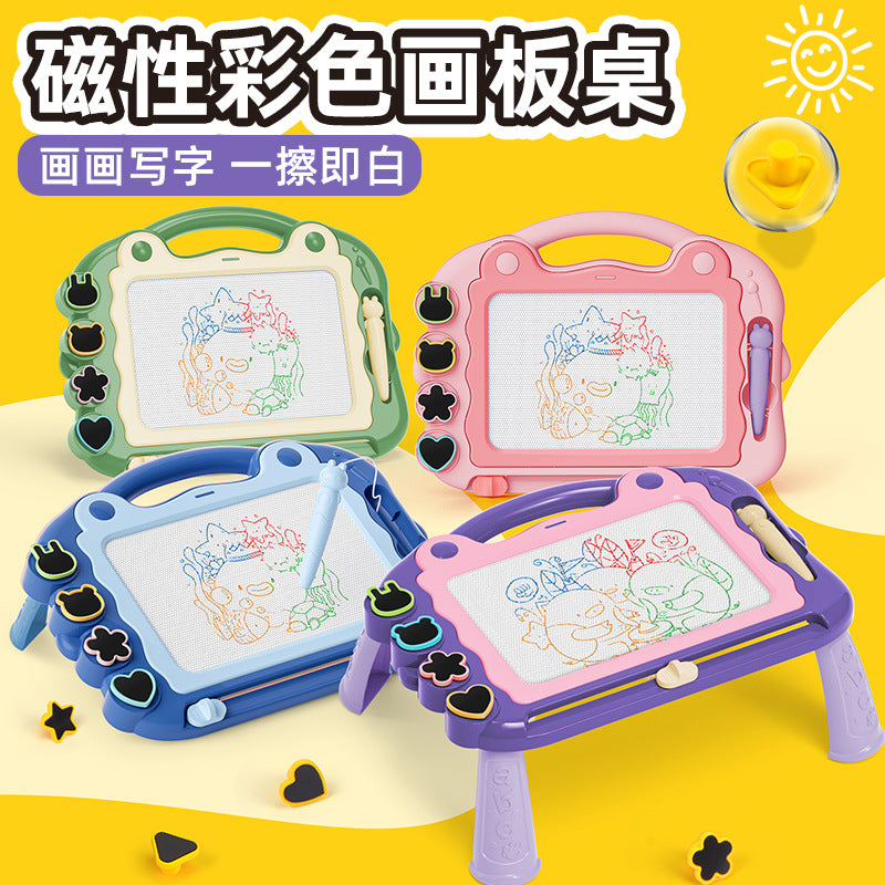 Cross-border popular children's color magnetic drawing board baby kindergarten learning painting graffiti detachable writing board - image 2