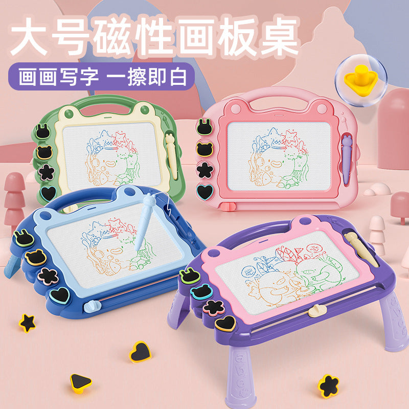 Cross-border popular children's color magnetic drawing board baby kindergarten learning painting graffiti detachable writing board - image 4