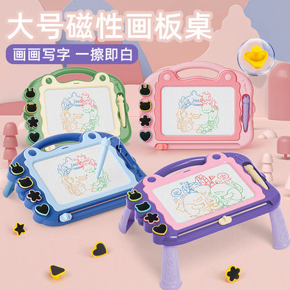 Cross-border popular children's color magnetic drawing board baby kindergarten learning painting graffiti detachable writing board - image 4