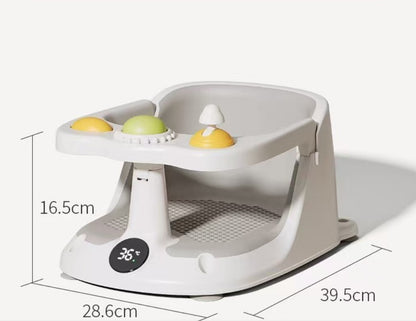 Baby Bath Seat Non-slip Soft Toddler Bath Chair Suction Cups