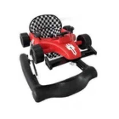 4-in-1 Baby Push Walker with Adjustable Height and Speed - Red