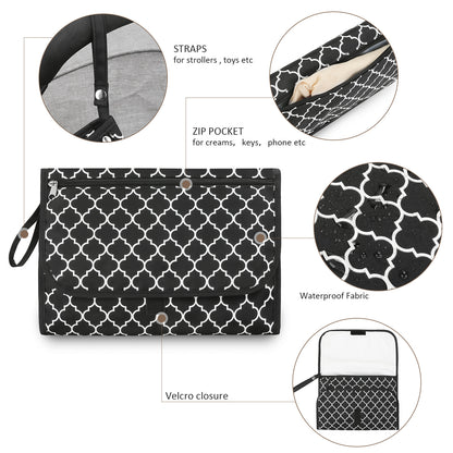 Cpc Baby Changing Diaper Pad, Portable Waterproof Diaper Pad for Mother and Baby Travel, Wet Wipes Bag, Simple Mommy Bag - image 2