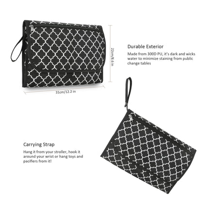 Cpc Baby Changing Diaper Pad, Portable Waterproof Diaper Pad for Mother and Baby Travel, Wet Wipes Bag, Simple Mommy Bag - image 4