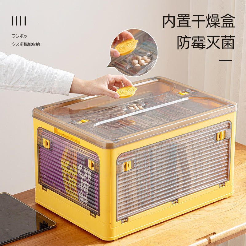 Clothes Storage Box Household Foldable Clothing Storage Box Plastic Toy Storage Box Quilt Storage Cabinet - image 3
