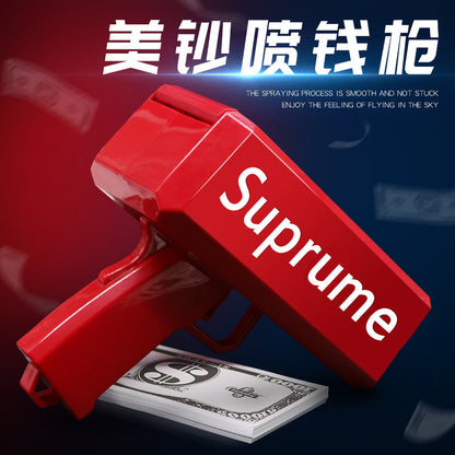 Douyin Internet Celebrity Money-Spraying Hand Grab Toy Sup Gun Banknote Props Banknote Launch Machine Scattering Money Red Envelope Wedding Dollar Bill - image 1