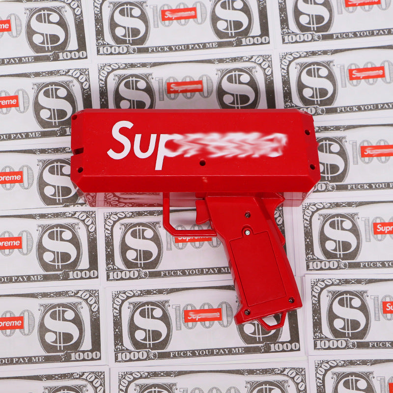 Douyin Internet Celebrity Money-Spraying Hand Grab Toy Sup Gun Banknote Props Banknote Launch Machine Scattering Money Red Envelope Wedding Dollar Bill - image 3