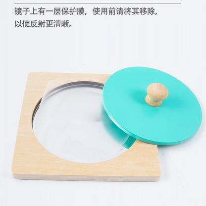 Montessori Mirror Montessori Teaching Aids Shape Matching Toy Wooden Children Aged 0-3-6 Hand Grasping Board Puzzle - image 3