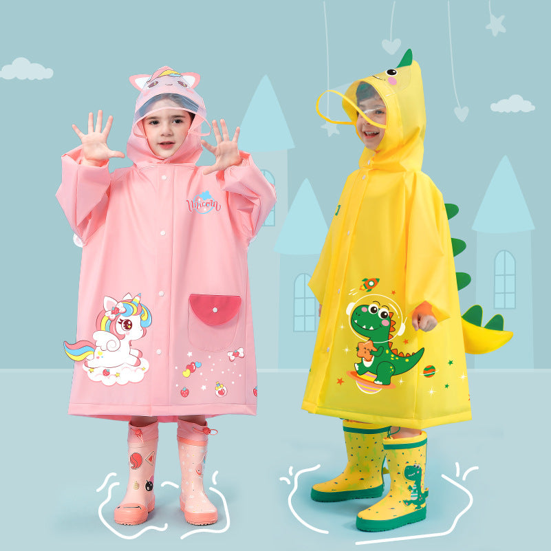 Children's Raincoat Girls Boys Baby Raincoat Girls Rainproof Clothes Kindergarten Poncho 5 Children 4 Years Old Children - image 1