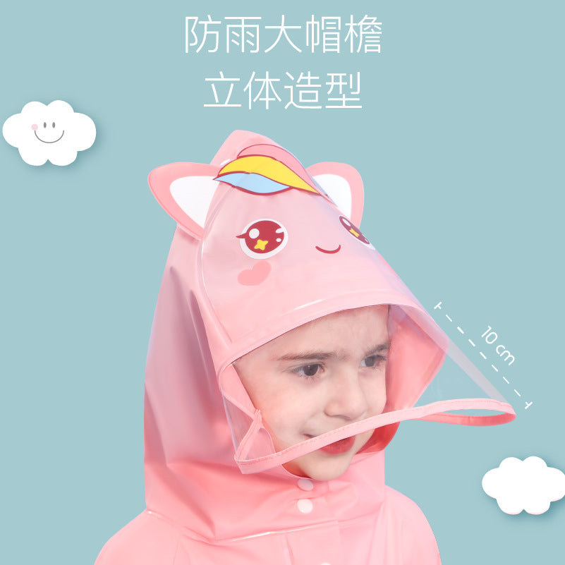 Children's Raincoat Girls Boys Baby Raincoat Girls Rainproof Clothes Kindergarten Poncho 5 Children 4 Years Old Children - image 2