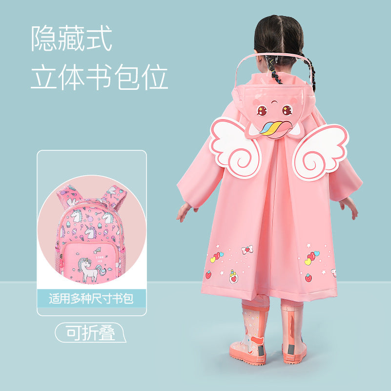 Children's Raincoat Girls Boys Baby Raincoat Girls Rainproof Clothes Kindergarten Poncho 5 Children 4 Years Old Children - image 3