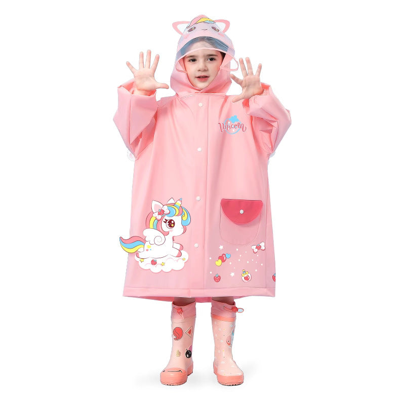 Children's Raincoat Girls Boys Baby Raincoat Girls Rainproof Clothes Kindergarten Poncho 5 Children 4 Years Old Children - image 5