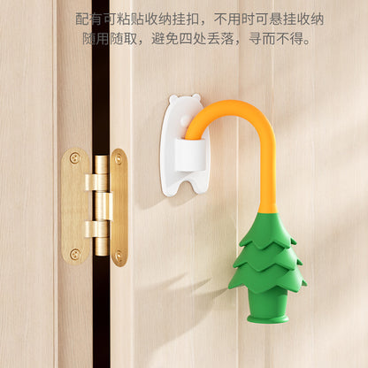 Cross-Border Baby Safety Door Hinge Lock, Child Safety Door Stopper, Rotatable Anti-Pinch Door Clip - image 4
