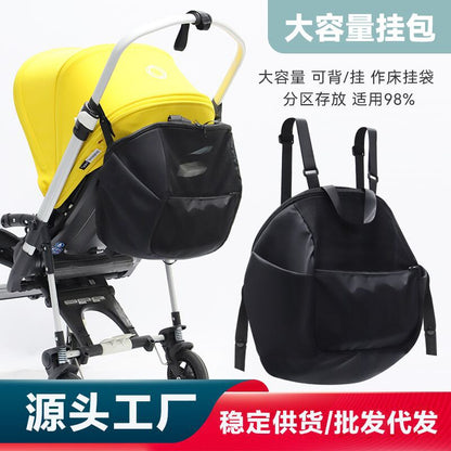 Baby Stroller Storage Bag, Multi-Functional Portable Backpack Mommy Bag, Large Capacity Storage Bag for Baby Stroller - image 1