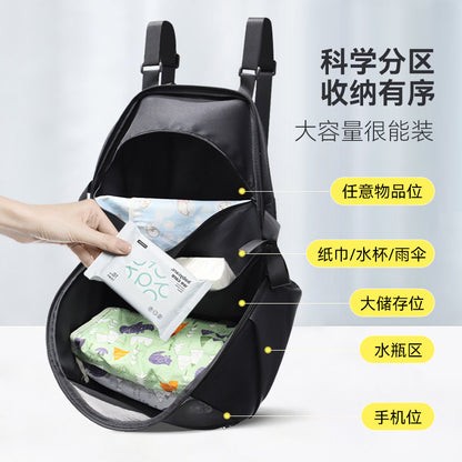 Baby Stroller Storage Bag, Multi-Functional Portable Backpack Mommy Bag, Large Capacity Storage Bag for Baby Stroller - image 3