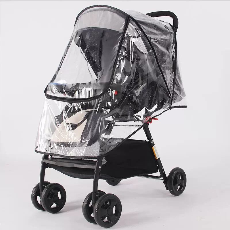 Amazon Cross-Border Stroller Rain Cover, Universal for Baby Strollers, Wind Shield, Anti-Splash, Rain Cover - image 3