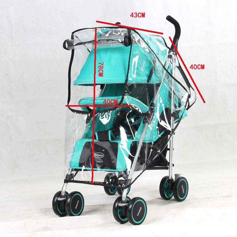 Amazon Cross-Border Stroller Rain Cover, Universal for Baby Strollers, Wind Shield, Anti-Splash, Rain Cover - image 4