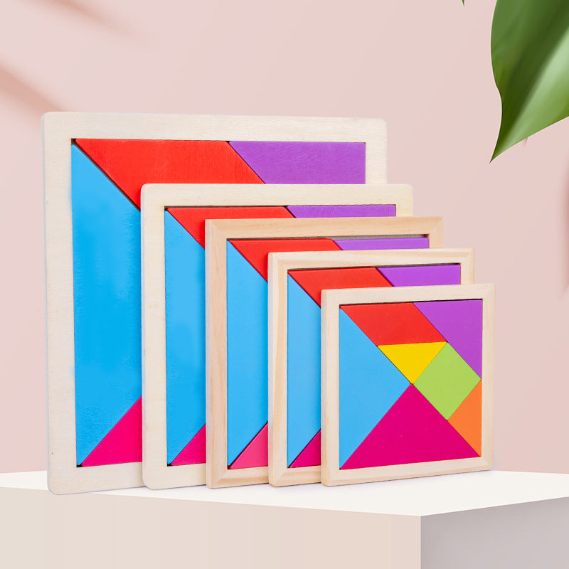 Children's magnetic jigsaw puzzle puzzle toy wooden building blocks jigsaw puzzle assembled for primary school students - image 2