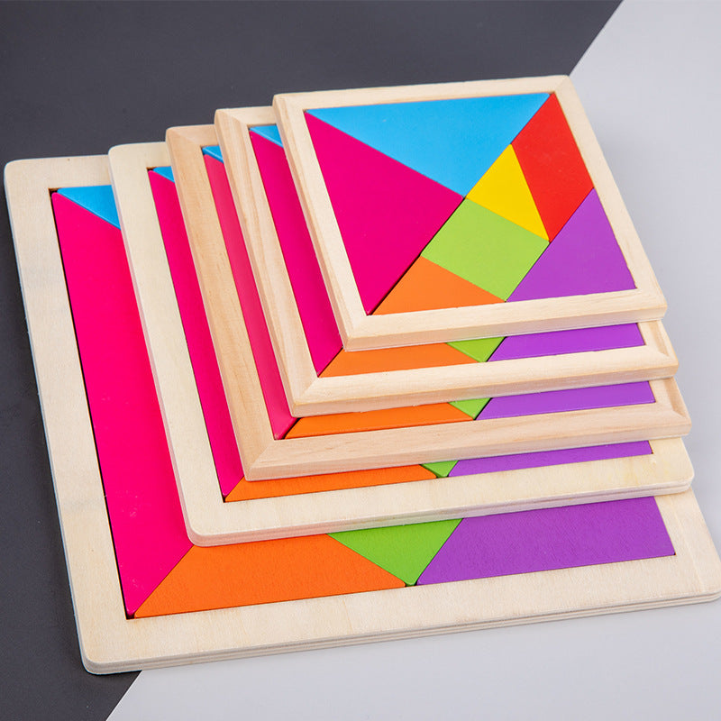 Children's magnetic jigsaw puzzle puzzle toy wooden building blocks jigsaw puzzle assembled for primary school students - image 3